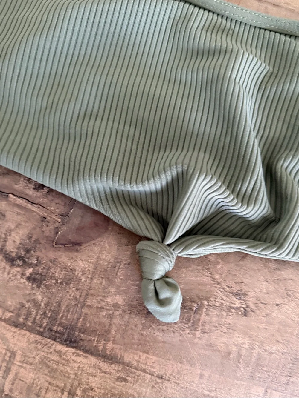 Frankie’s Ribbed Olive Green Bikini